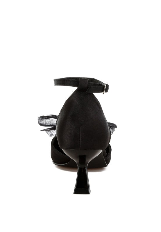 Cadell Bow Detail Satin Sandals