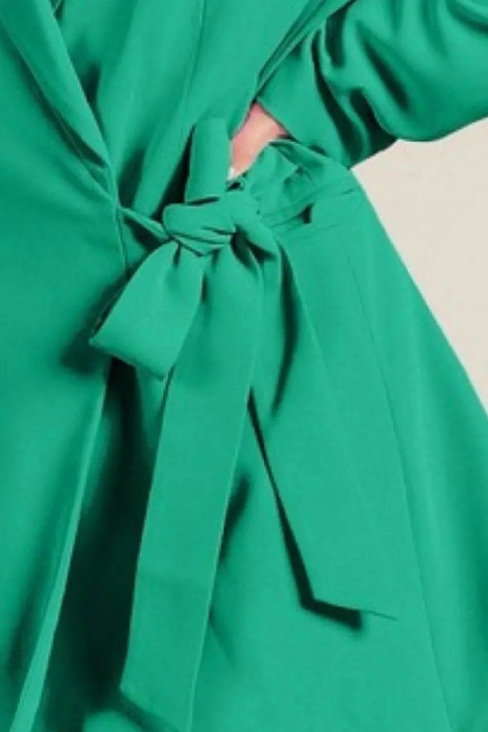 BiBi Wrap Tie Detailed Long Blazer