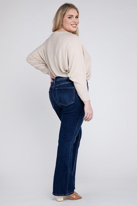 Plus Size High Rise Bootcut Jeans