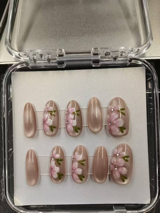 1052- Handmade press on nails fake nails removable