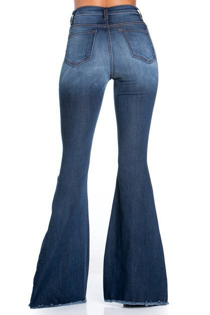 Logan Bell Bottom Jean in Dark Wash