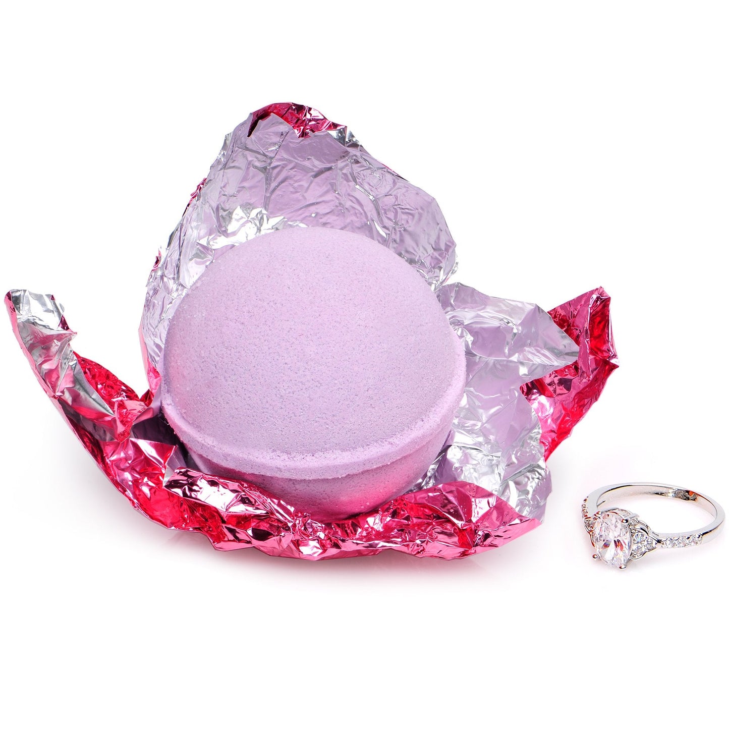 Hibiscus Bath Bomb with Jewelry Ring Inside