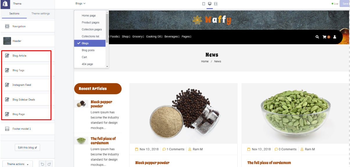 Shopify Theme - WSDF