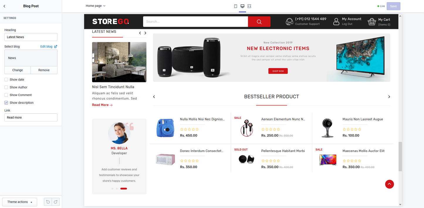 Shopify Theme - StoreGo Electronic