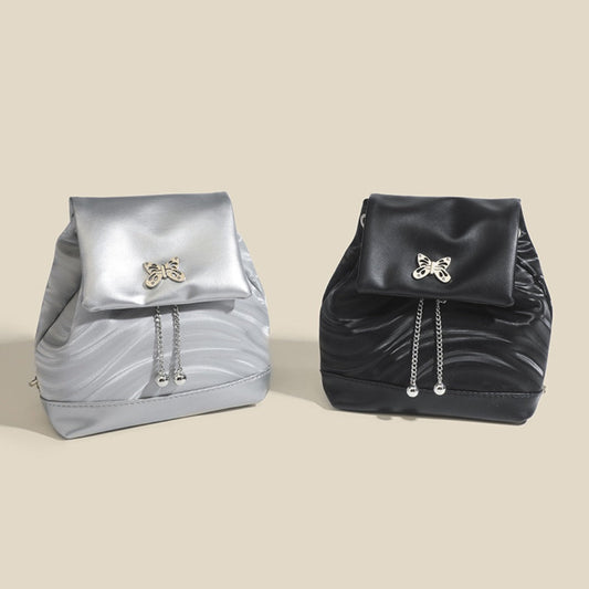 Mini chain backpack, bag women's summer fashion backpack, student backpack purse