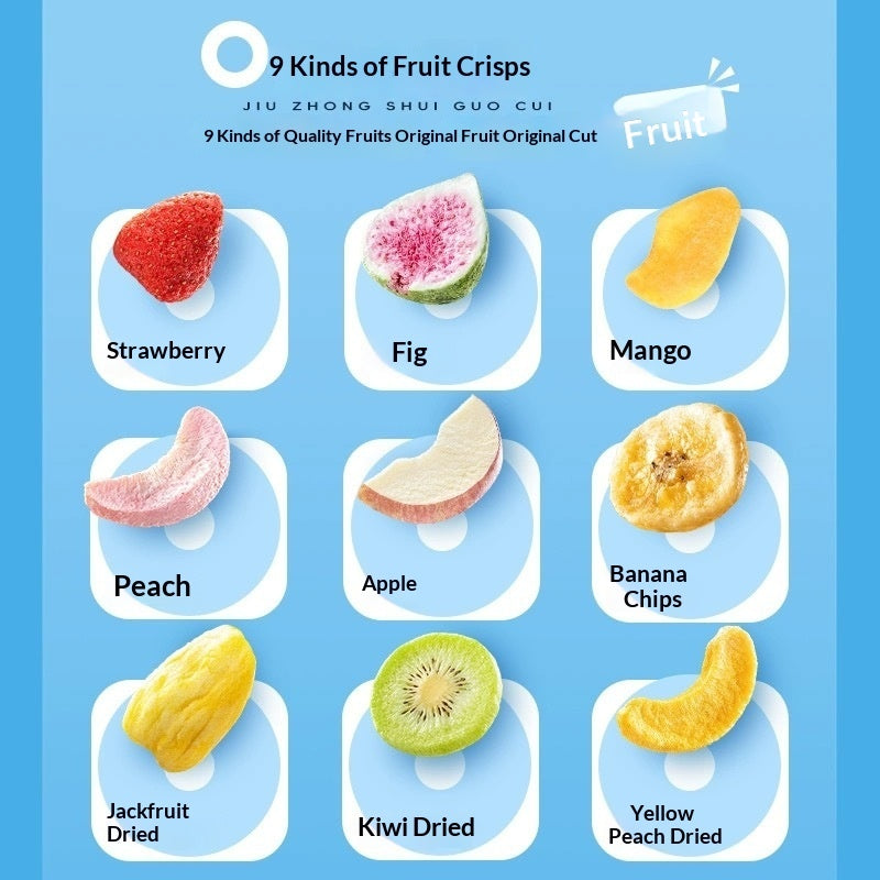 Fruit Crisps Ready-to-Eat Wash-Free Freeze-Dried Fruit Mix Snack Fruit Chips