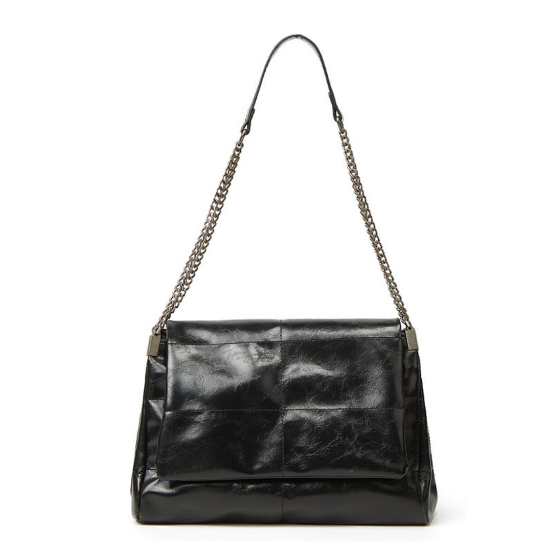 Crossbody shoulder quilted large capacity bag women, versatile commuter bag, chain crossbody bag, shoulder bag