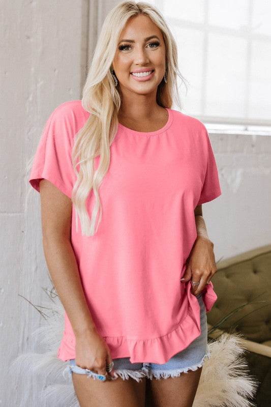 Kimber Frilled Hem Loose Top