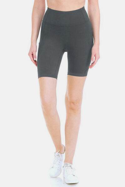 Leggings Depot Full Size High Waist Active Shorts