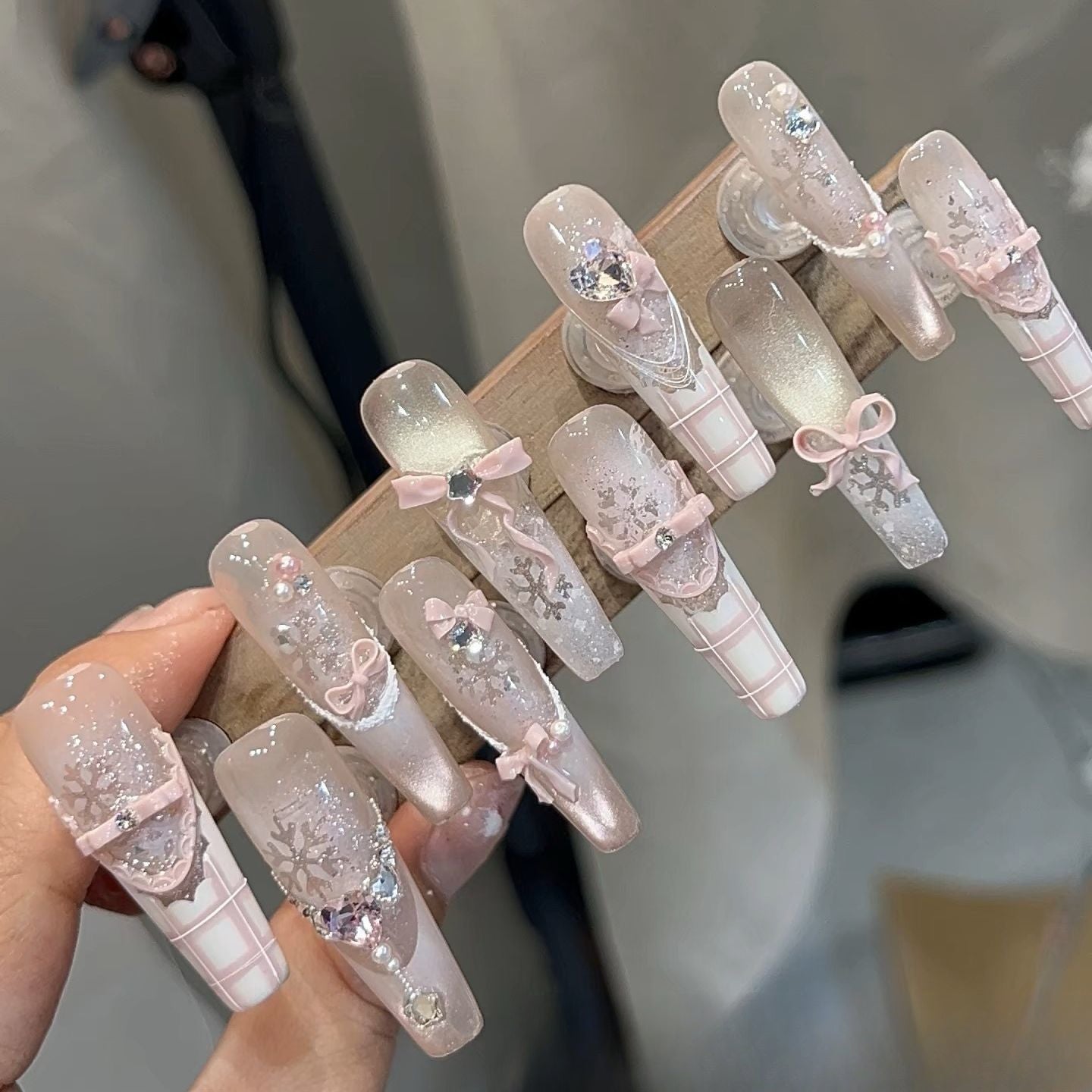 0992- Handmade press on nails fake nails removable