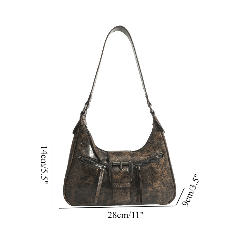 Underarm shoulder  bag, women's retro women's bag shoulder hobo bag, Crossbody shoulder bag, fashion crescent bag