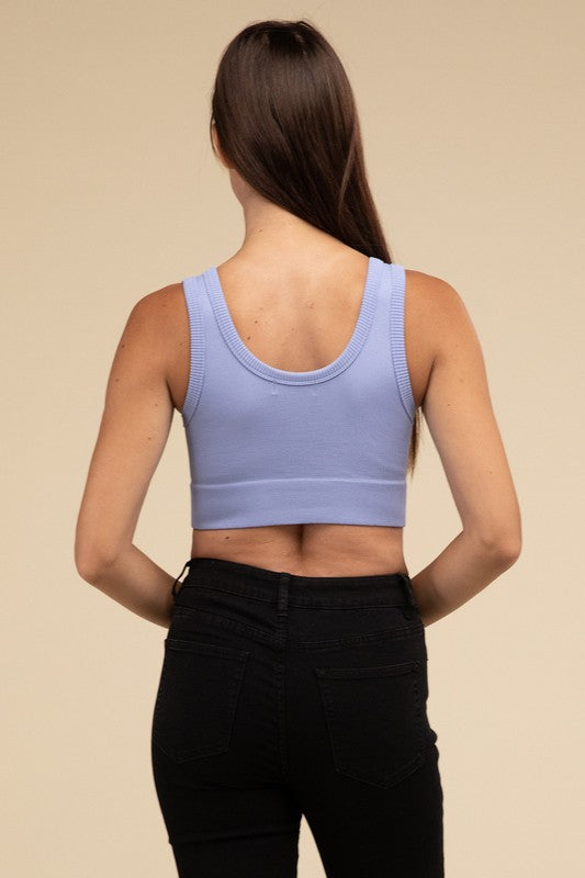 Ribbed Seamless Crop Top