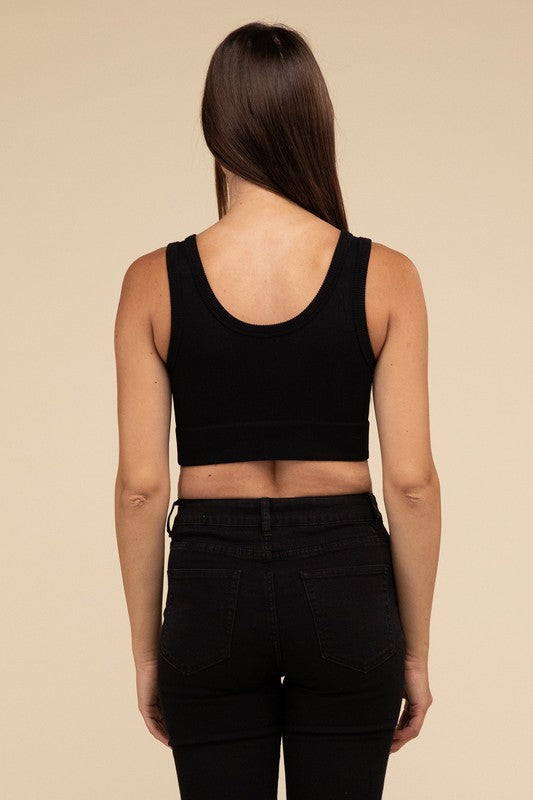 Ribbed Seamless Crop Top