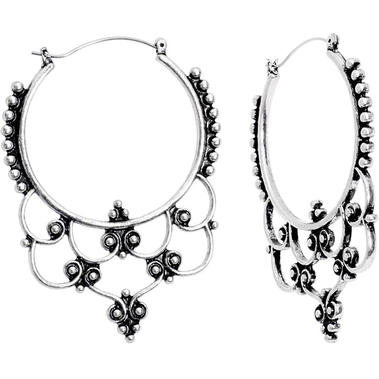 Victorian Decorative Twist Tunnel Plug Earrings