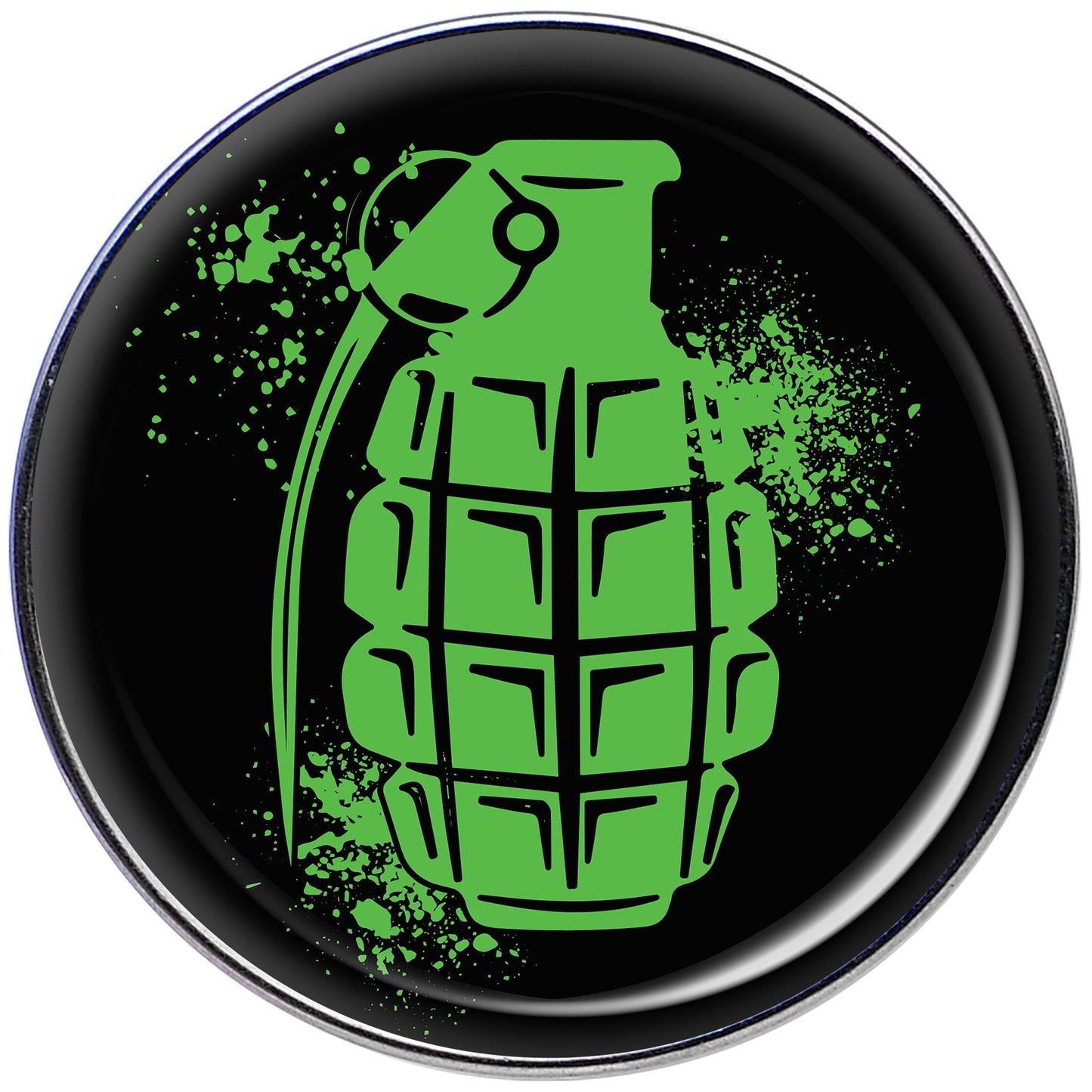 16G 1/4 Green Grenade Tragus Cartilage Earring