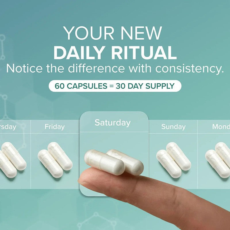 60-Count Glutathione Capsule Dietary Supplement