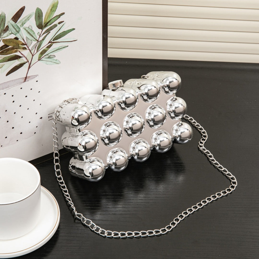 Acrylic Bag, Fashion Polka Dot Crossbody Prom Bag, Party Purse, Prom Bags Clutch