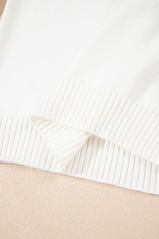 Avery Print Drop Shoulder Sweater