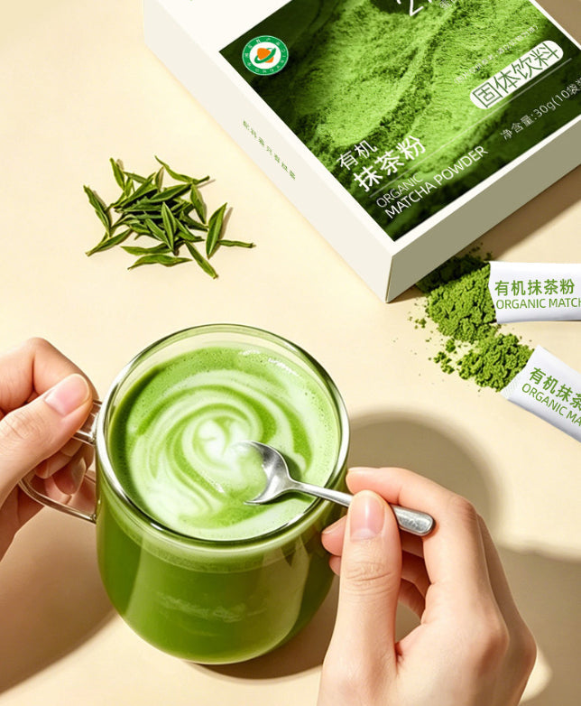 30g Matcha Powder For Baking Desserts Ice Cream Tea Drinks And Milk TeaLow-Fat Green Tea Powder