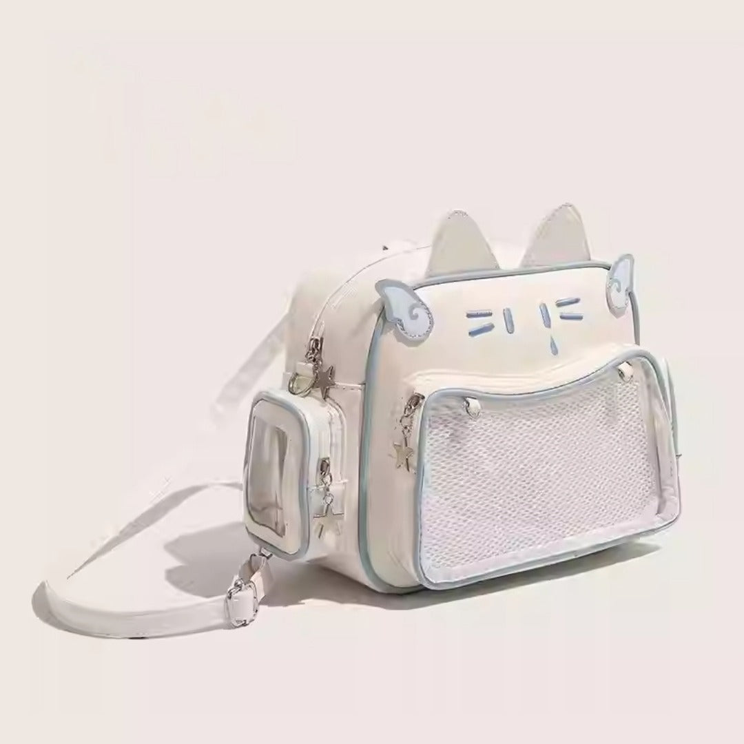 Cute transparent toddler purse, girls backpack pure cute, crossbody backpack for children teens