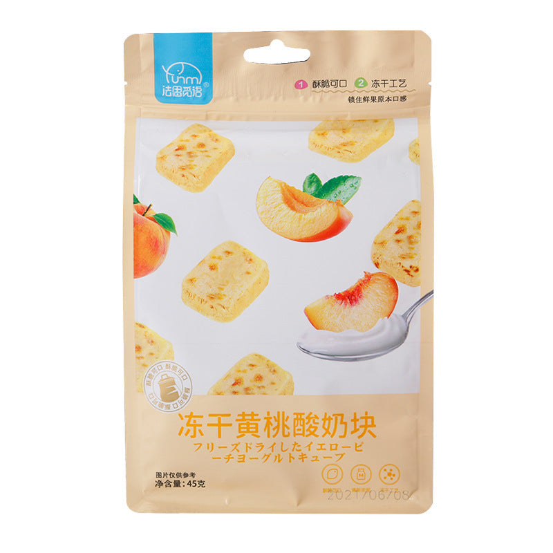 Freeze-dried Yogurt Cubes With Fruit Pieces Strawberry Blueberry