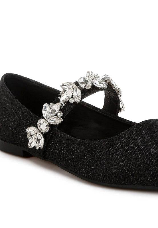 Flavia Diamante Brooch Glitter Ballerinas