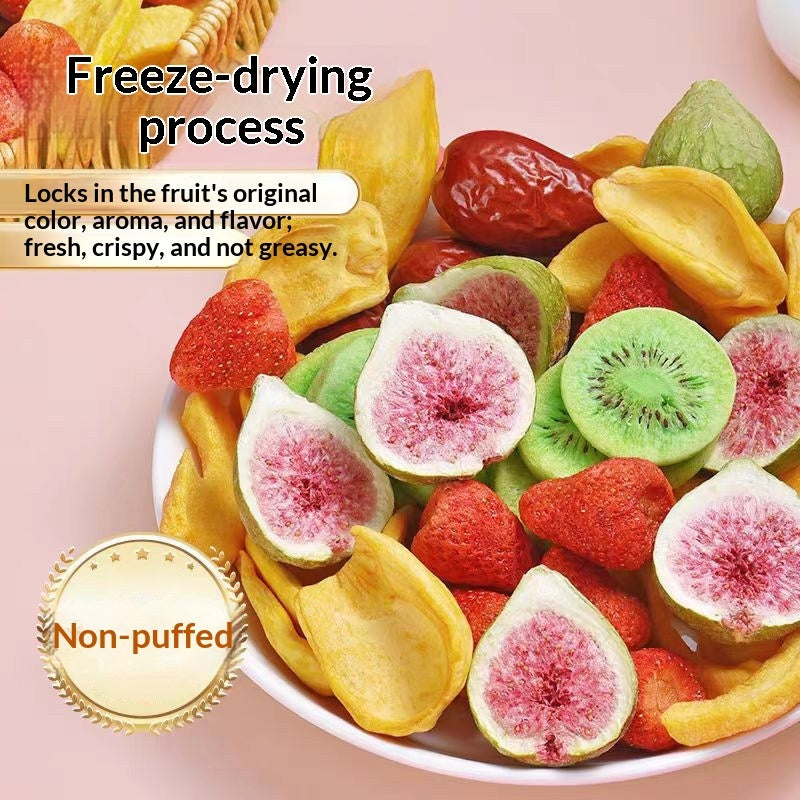 Premium Fruit Crisps Mixed Pack Freeze-Dried Dehydrated Assorted Fruits And Vegetables, Snack Delight