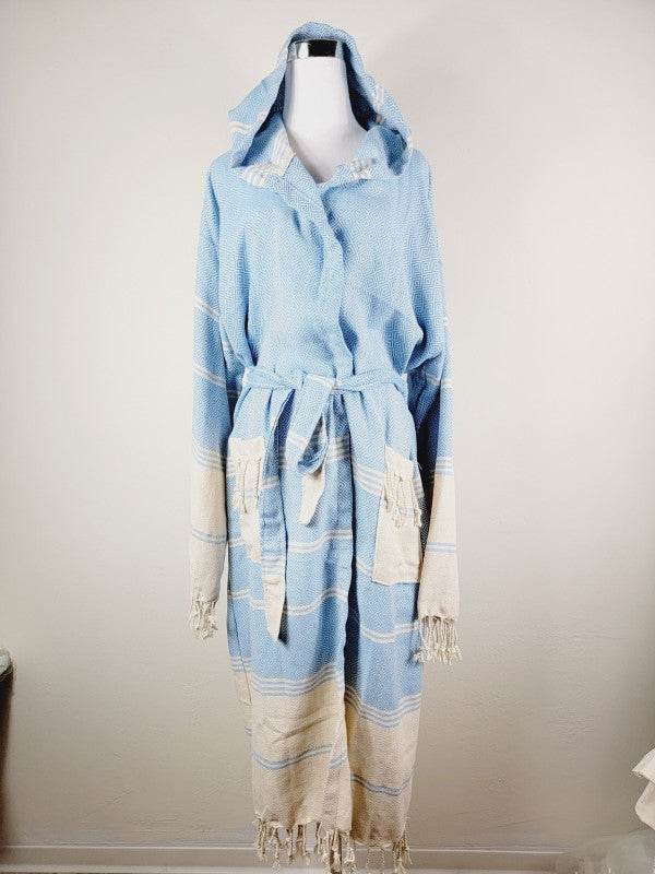 Unisex Robe, Beach or spa Robe with pockets - Ligh