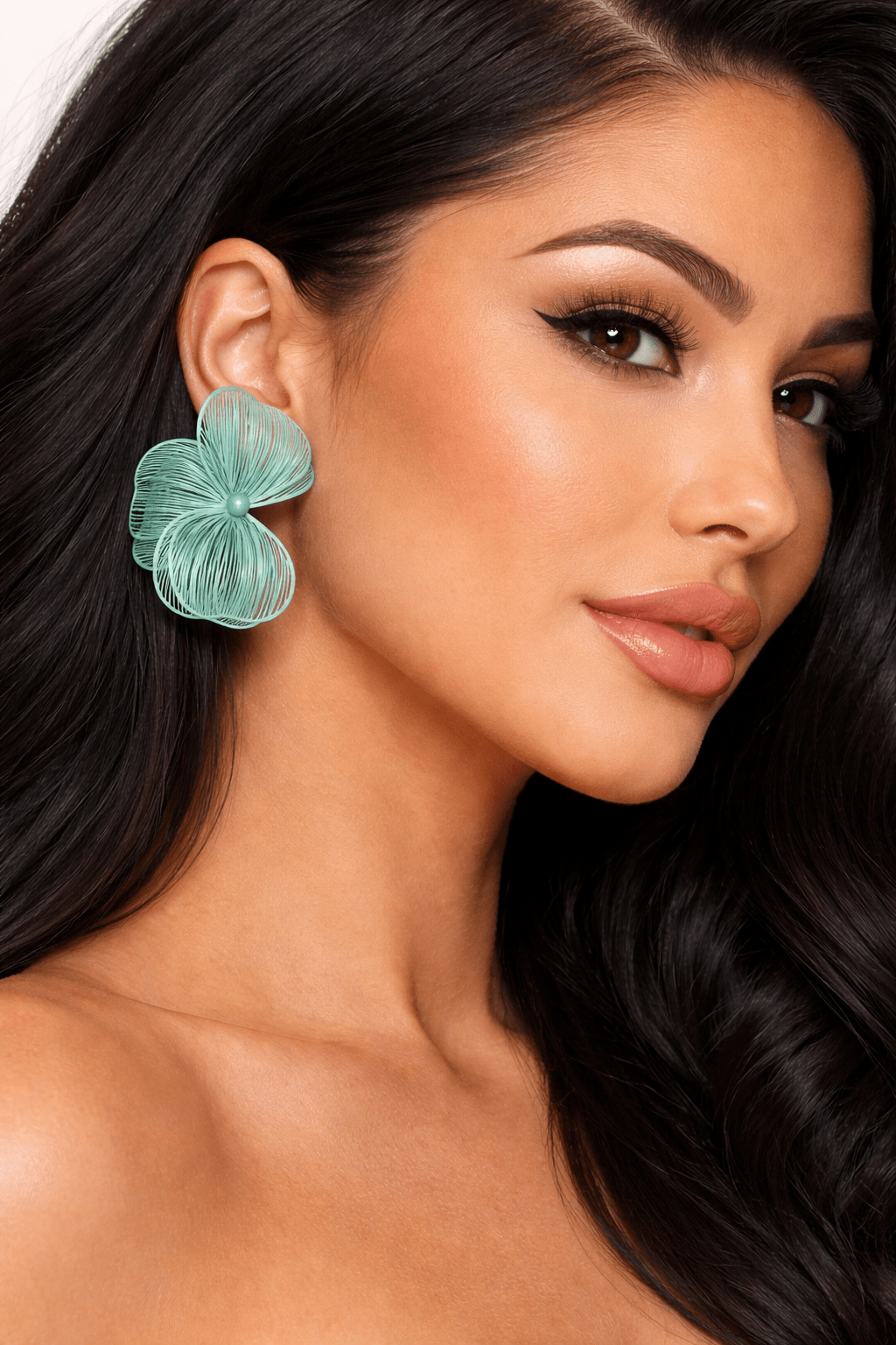 Elysian Bloom Triple Petal Statement Earrings