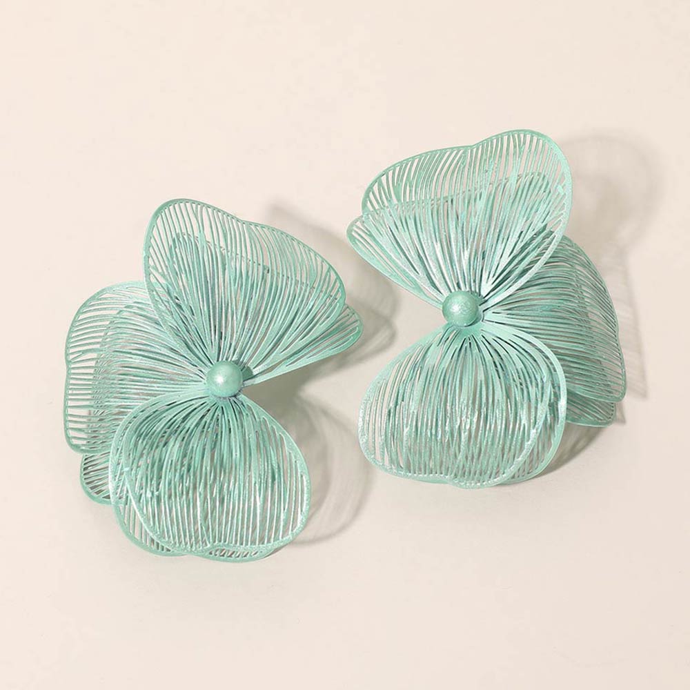 Elysian Bloom Triple Petal Statement Earrings