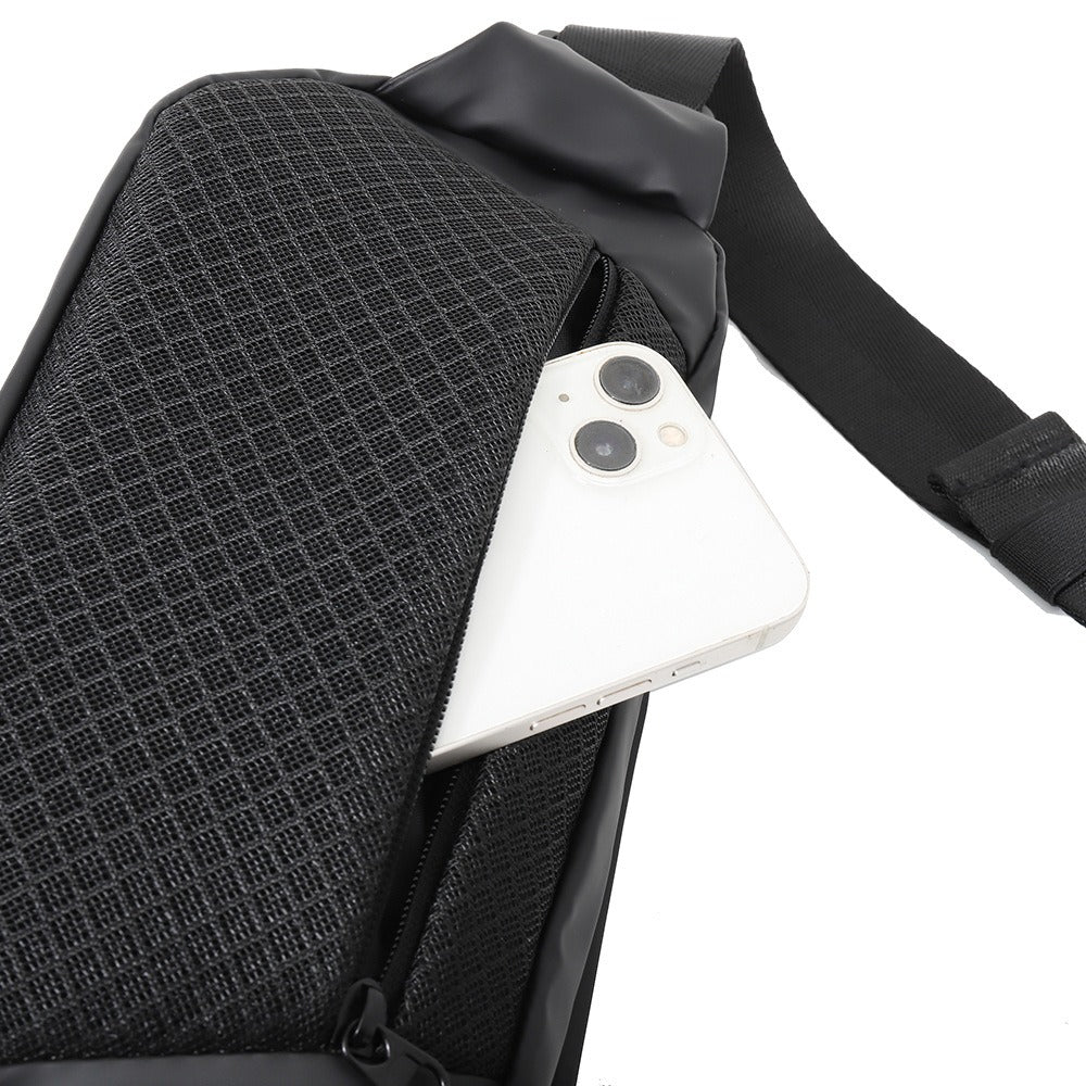 Men's Sports Fanny Pack – Casual Shoulder Bag, Cycling Breast Bag, Waterproof Chest Purse, Crossbody Waist Bag, Fanny Pack for Men