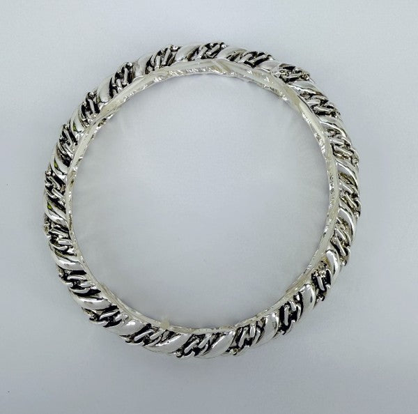 Designer Inspired Two Tone or Silver Finish Stretc