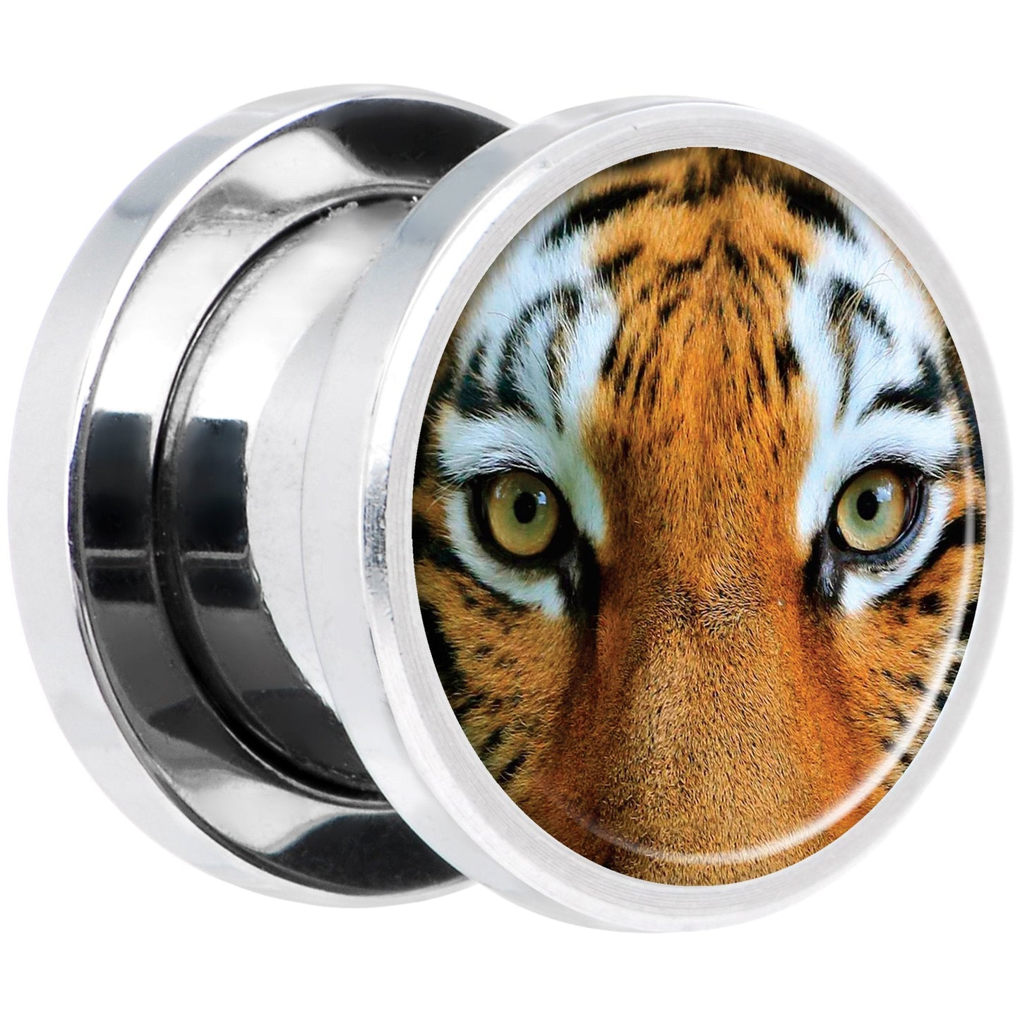Full Color Tiger Eyes Steel Screw Fit Plug Set 00G