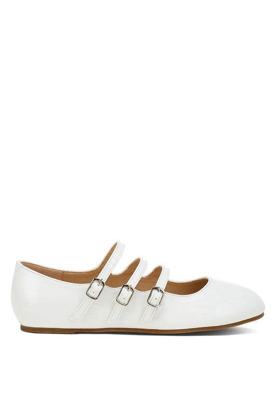 Macarina Triple Strap Mary Jane Ballerinas