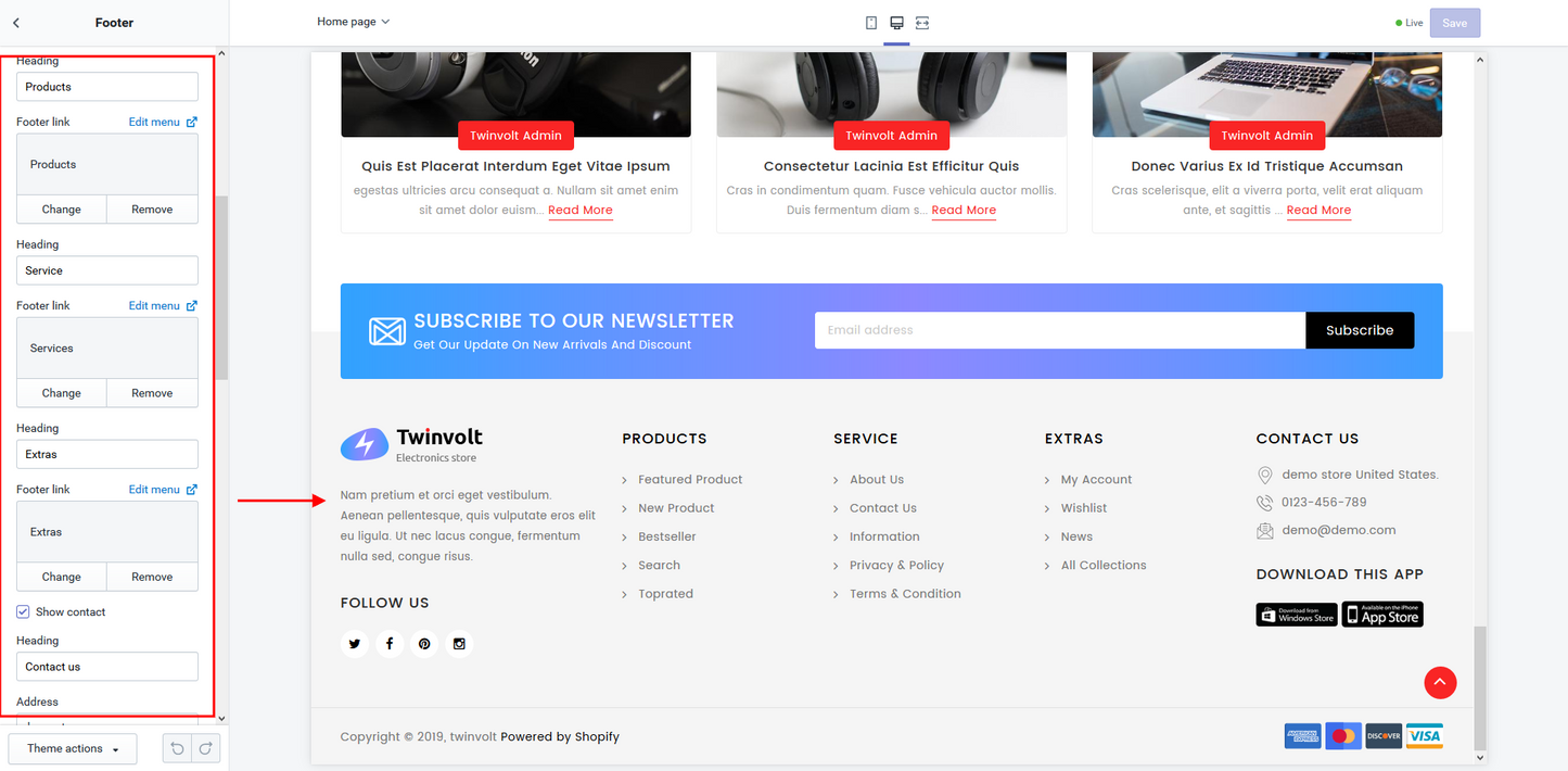 Shopify Theme - TwinVolt Electronic