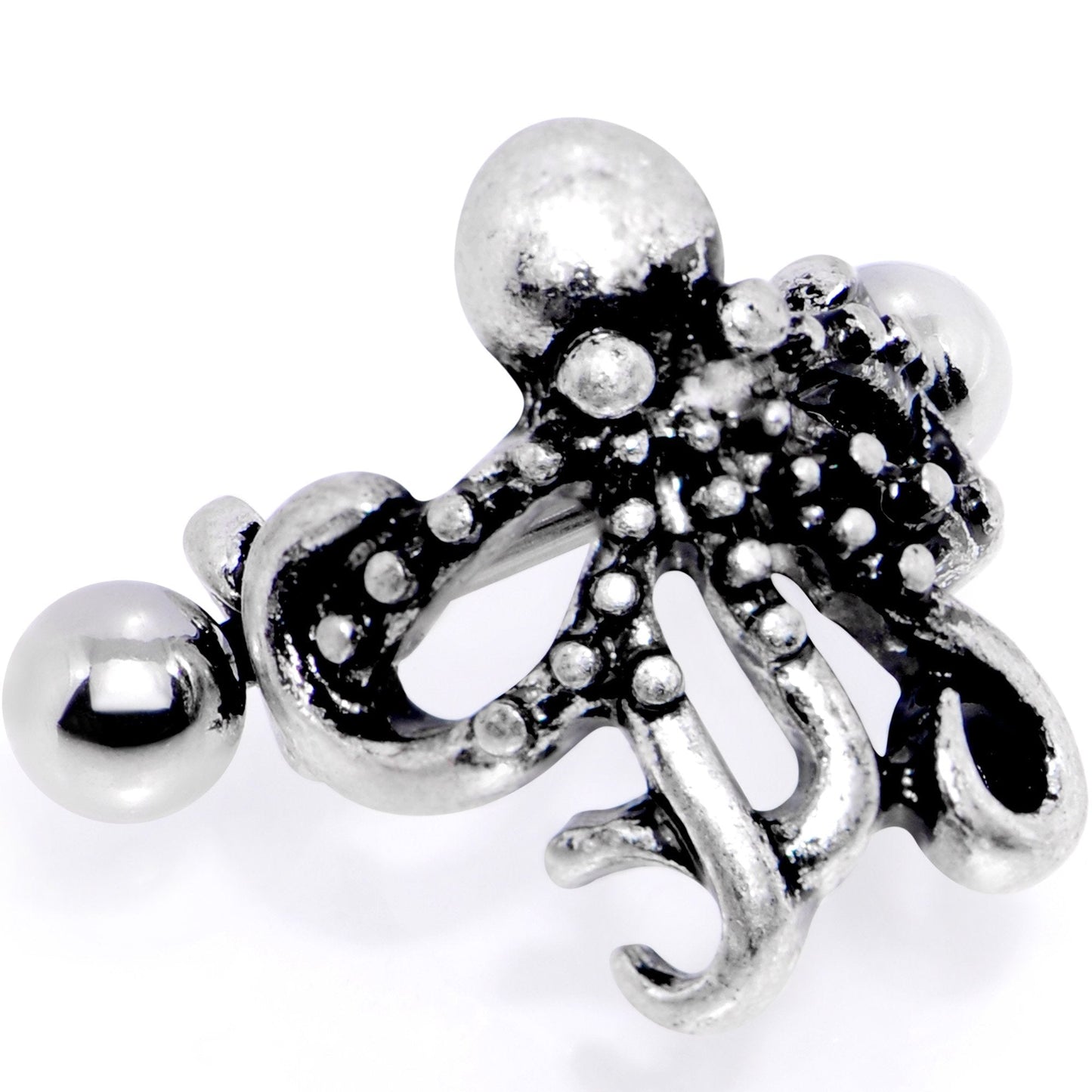 16G 1/2 Outstretched Octopus Cuff Cartilage Earring