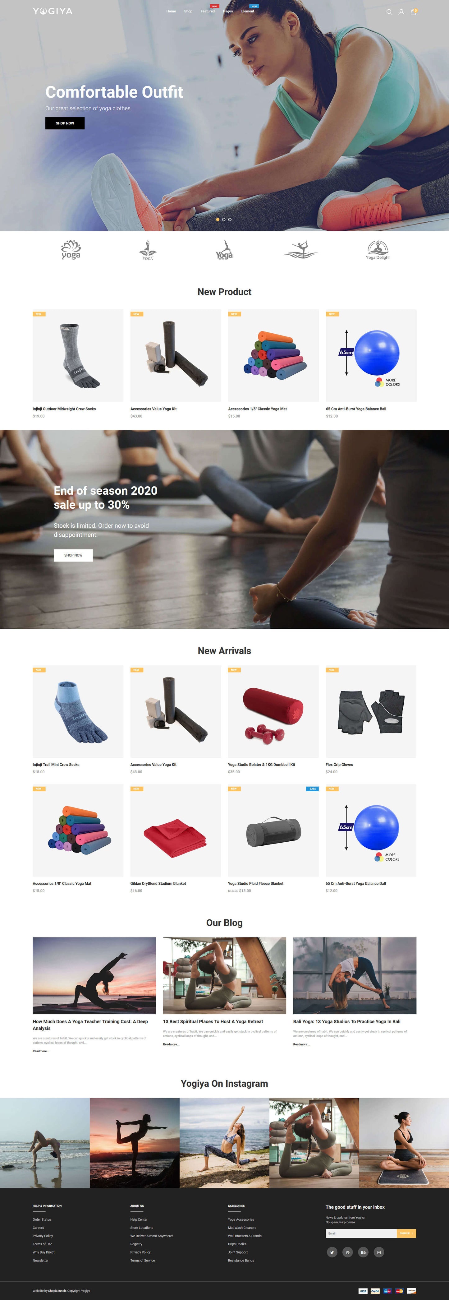 Shopify Theme - Yogiya