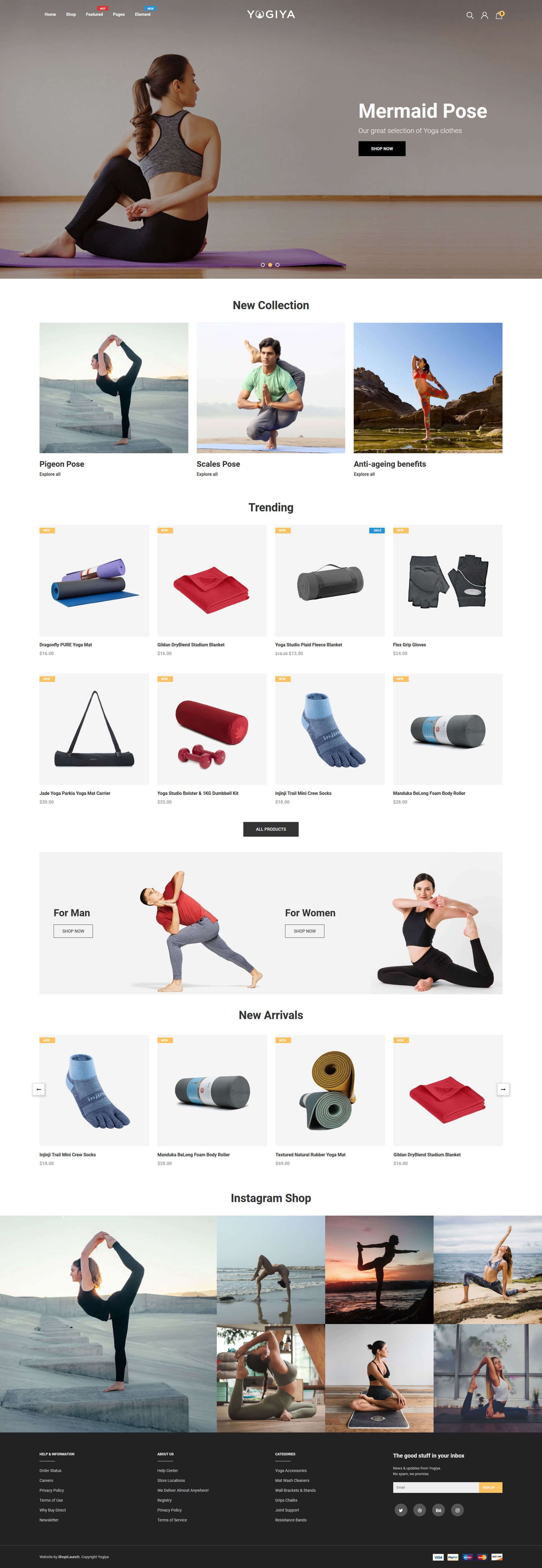 Shopify Theme - Yogiya