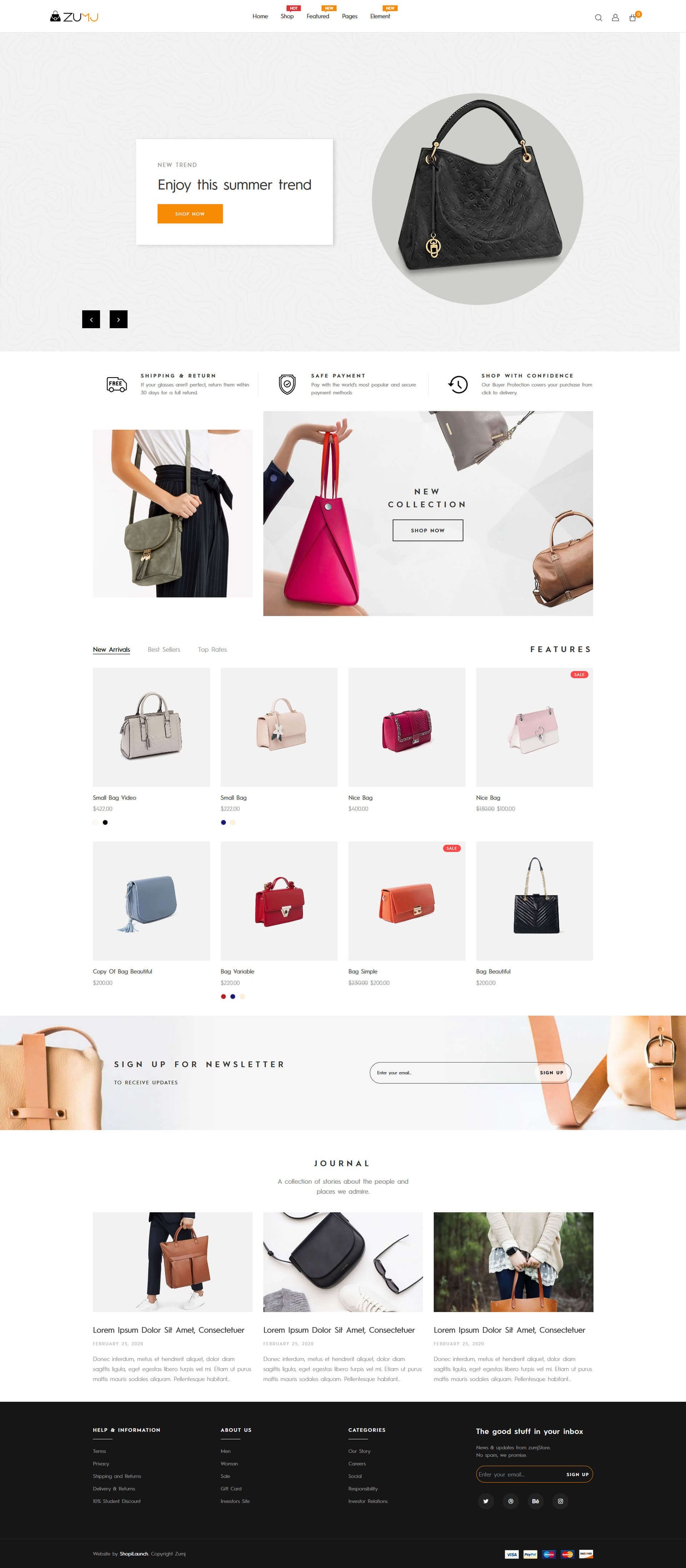 Shopify Theme - Zumj