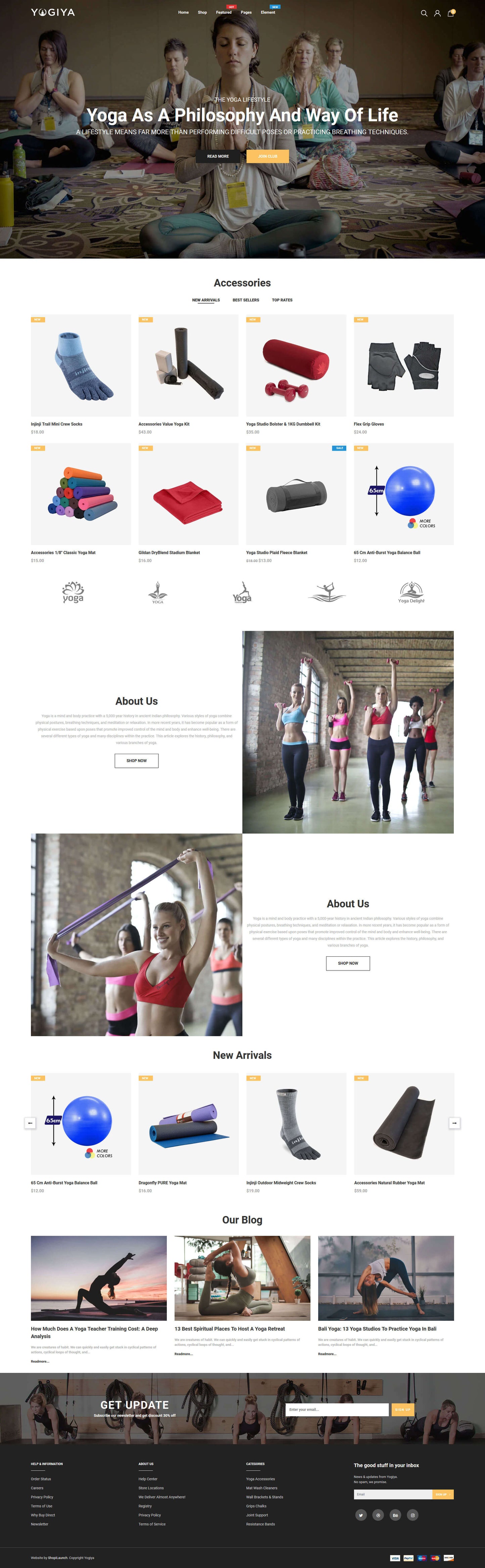 Shopify Theme - Yogiya