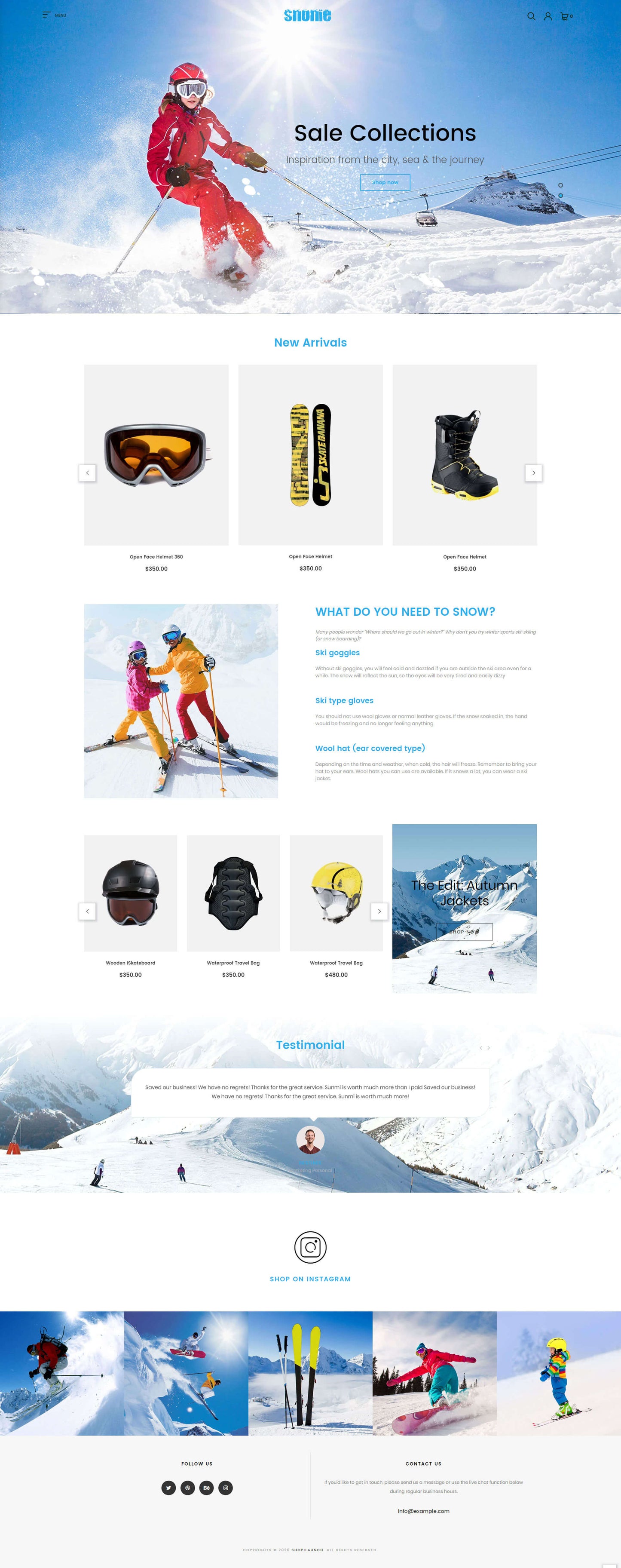 Shopify Theme - Snonie