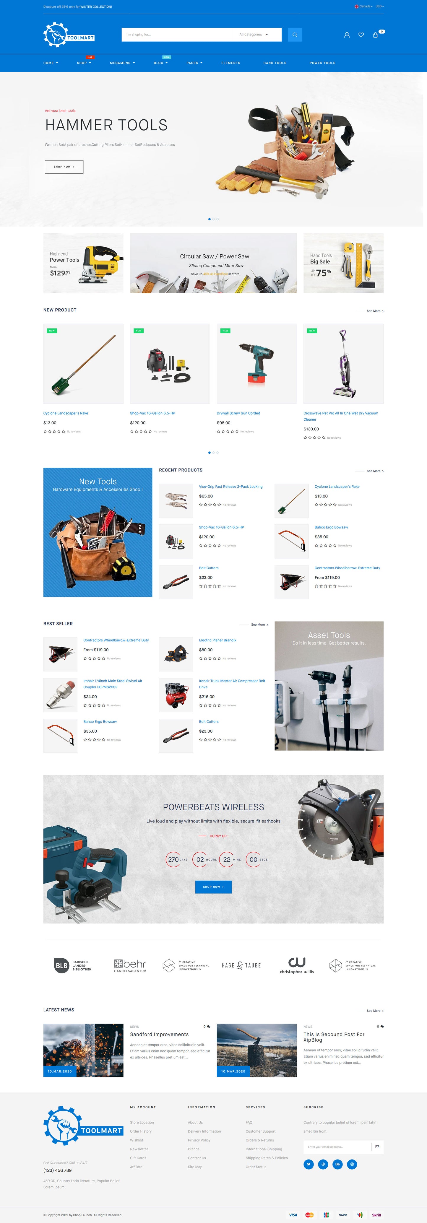Shopify Theme - Toolmart