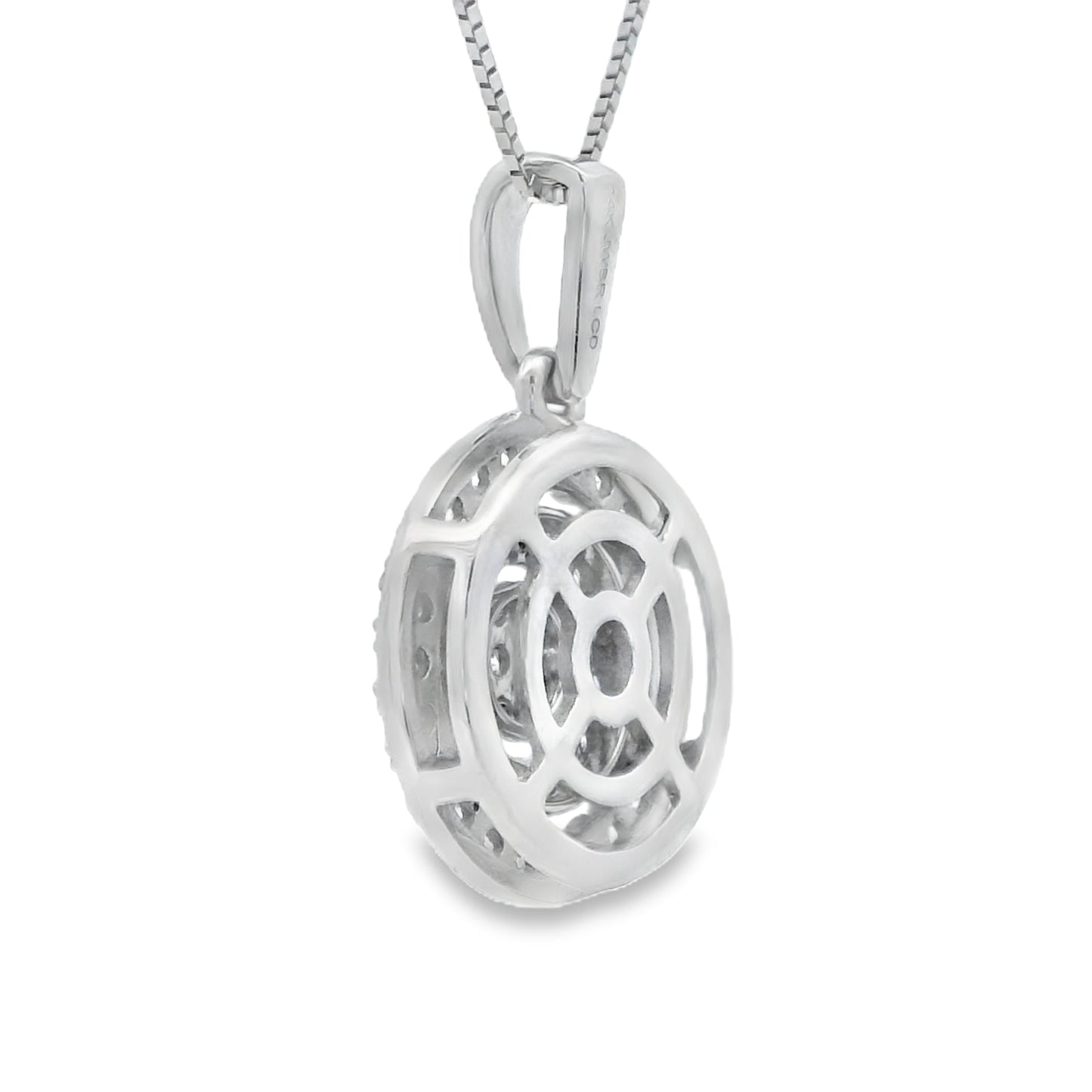 Lab Grown Diamond Fashion Pendants 14KT White Gold