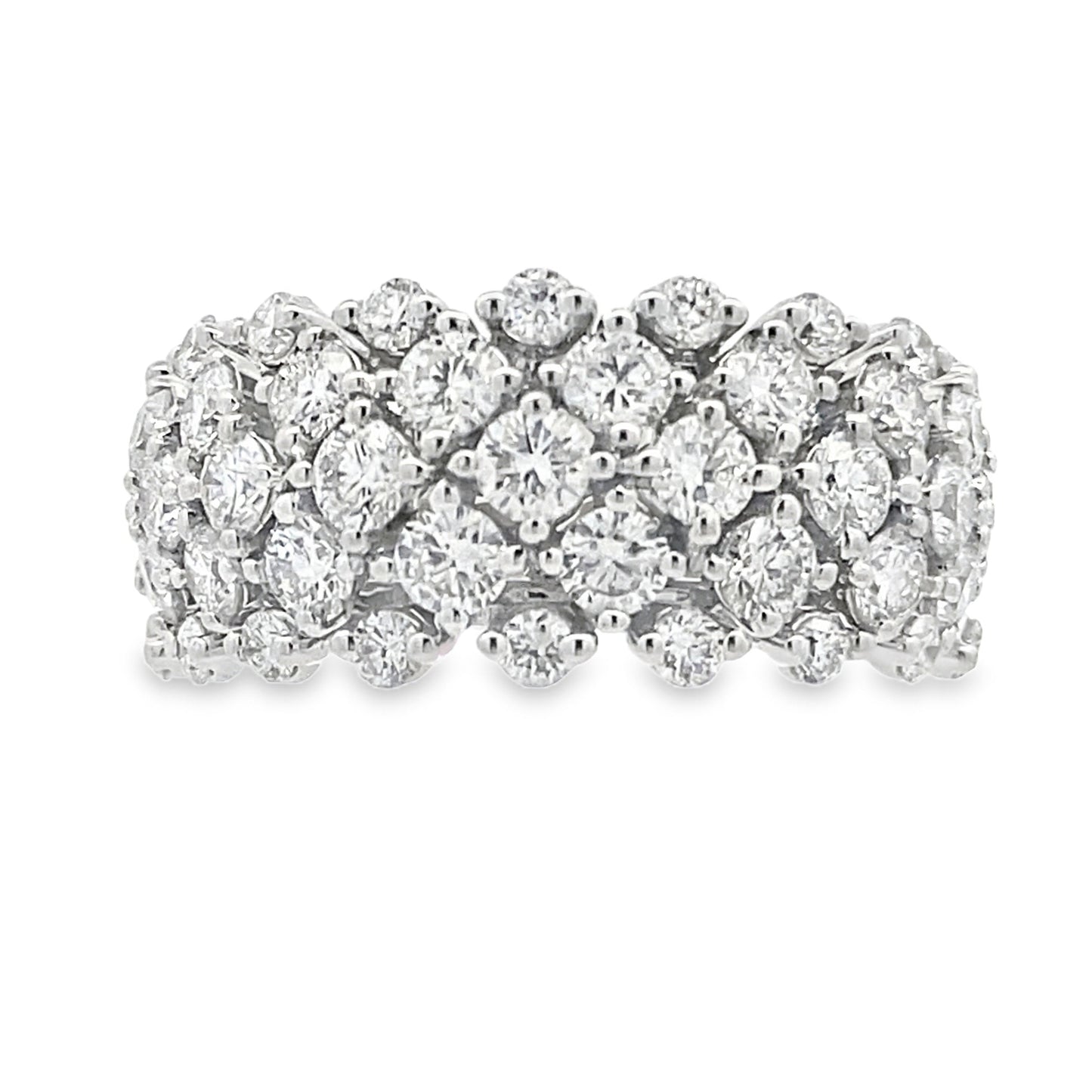 Lab Grown Diamond Fashion band rings 14KT White Gold