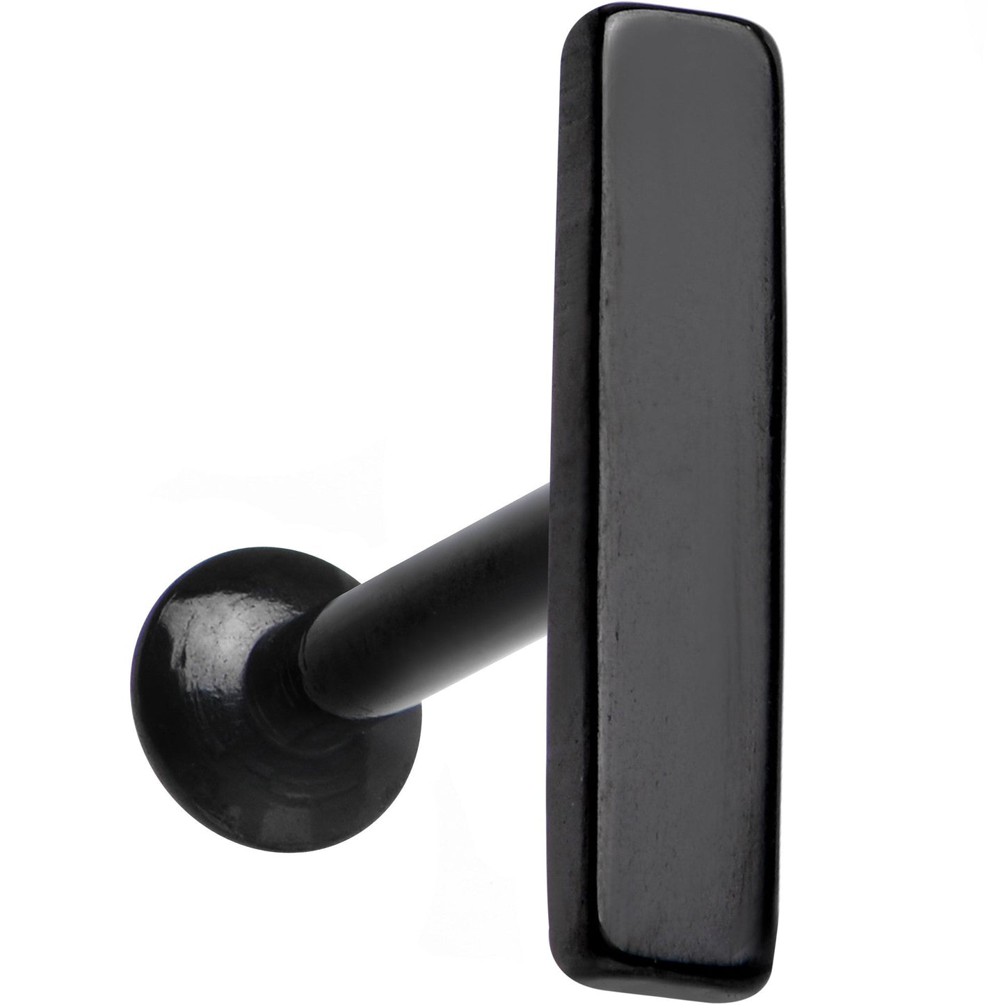 1/4 9mm Black IP Rectangle Internal Thread Daith Cartilage Tragus