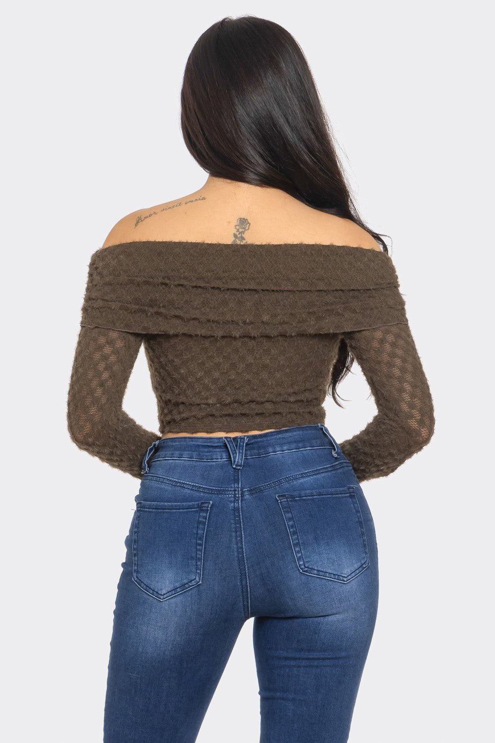 Leslie Off-Shoulder Asymmetric Long Sleeve Top – Stylish Women’s Blouse