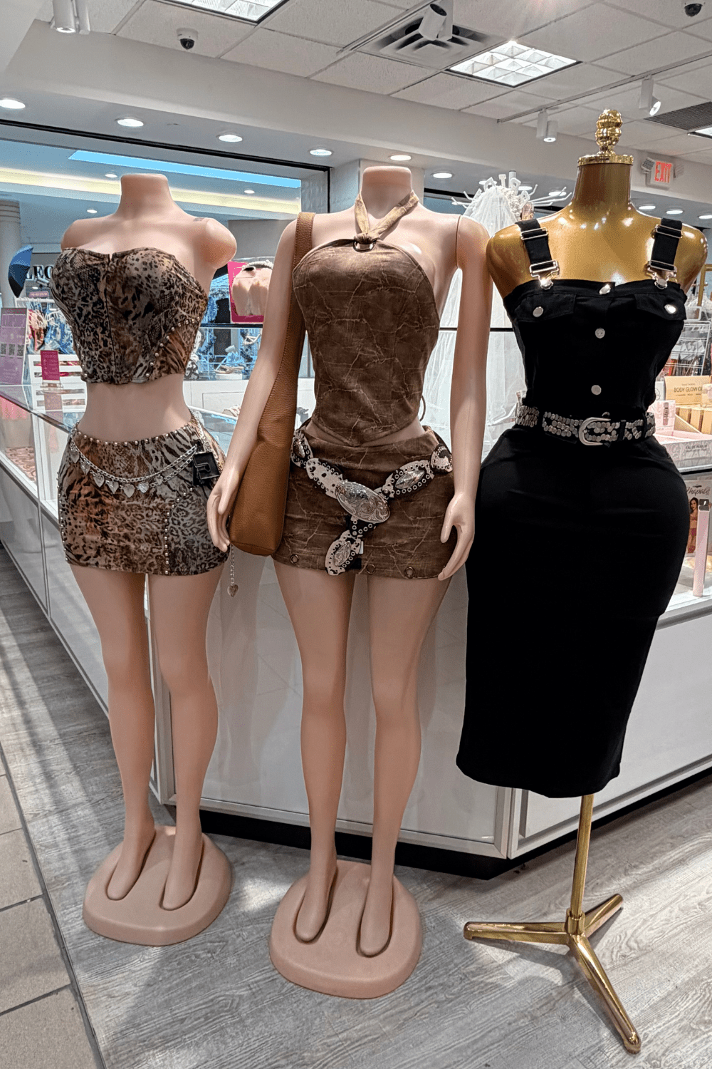 Midnight Rodeo Denim Crop Top & Skirt Set – Western Festival & Country Concert Outfit