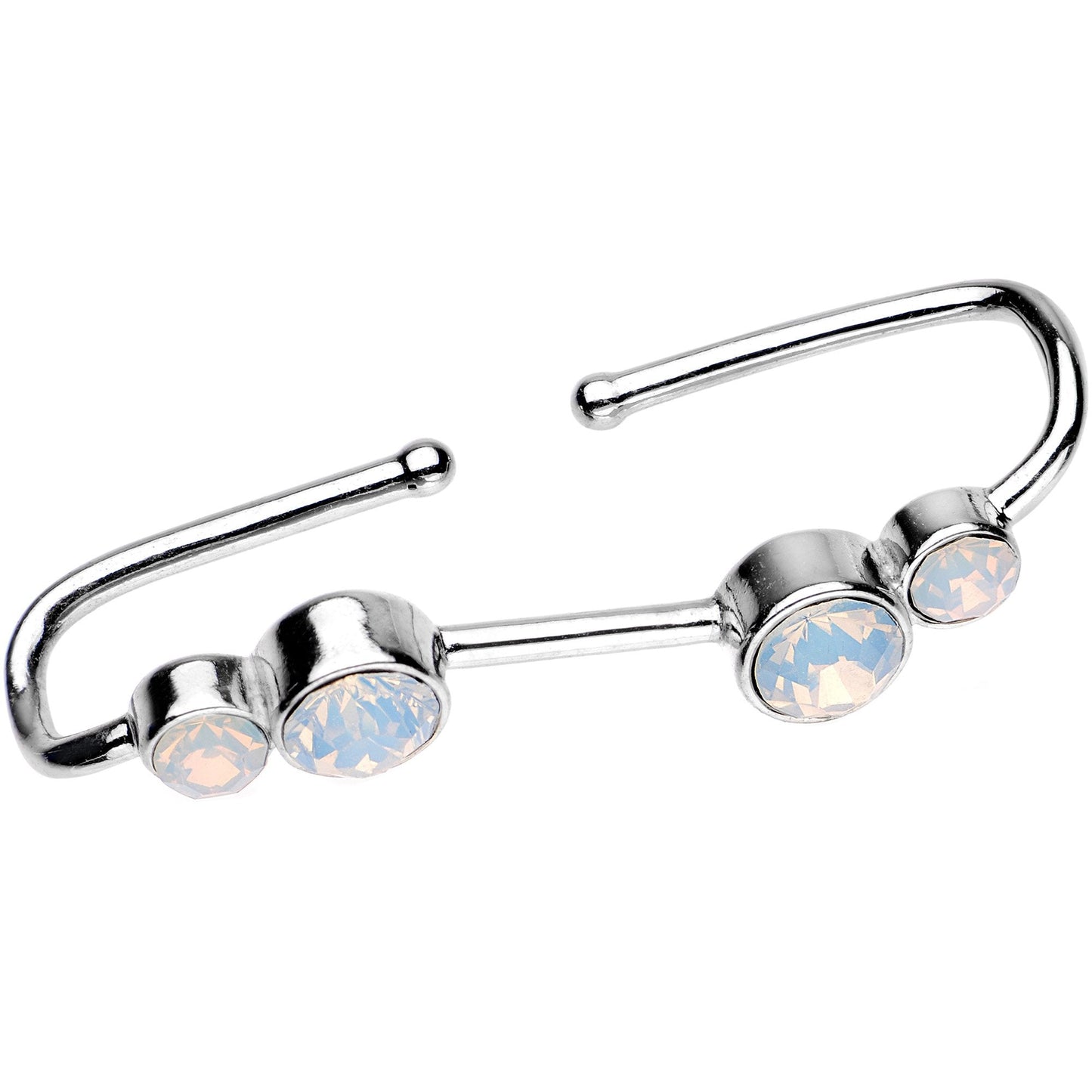 Aurora Gem Illusion Non Pierced Industrial Barbell