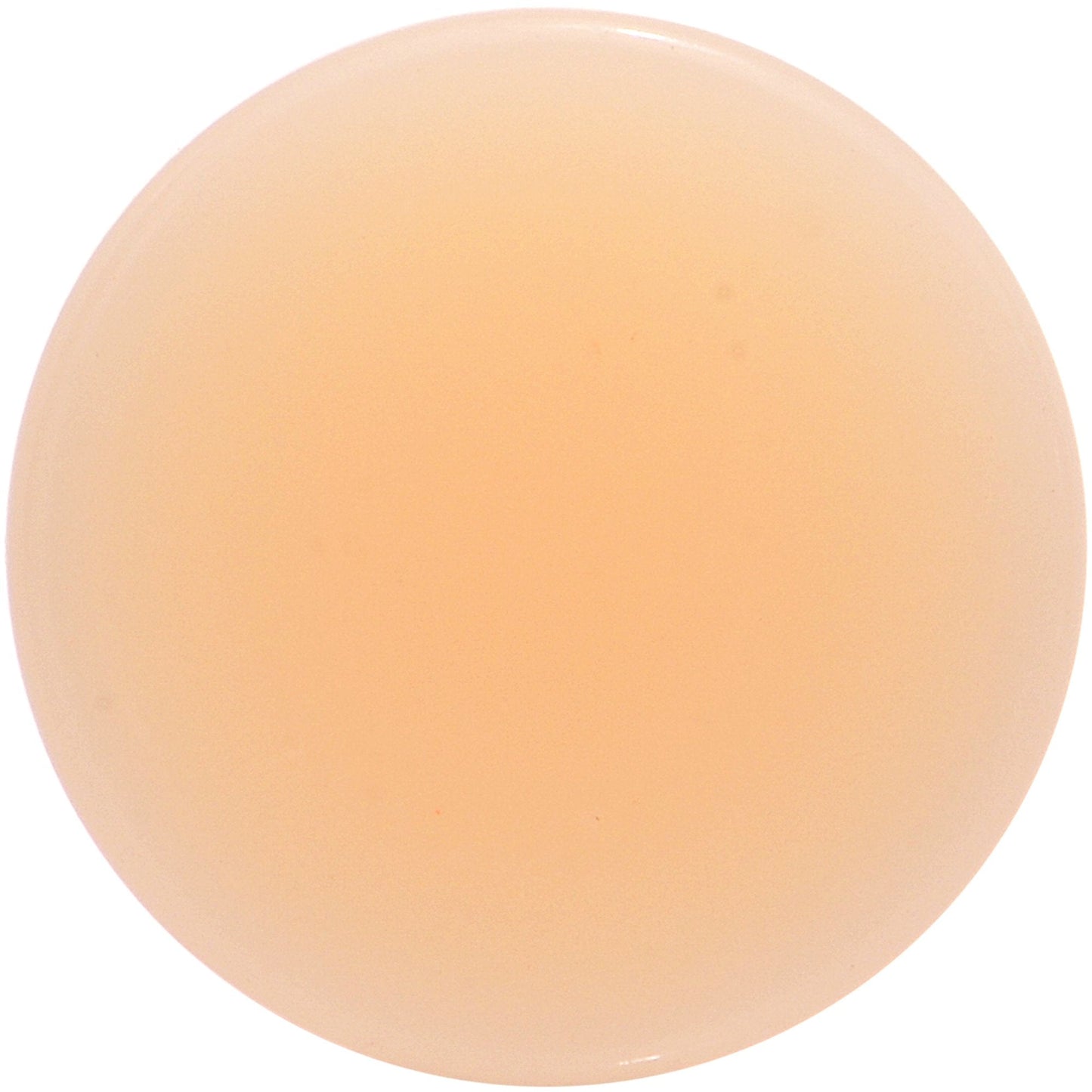 0G Flesh Tone Light Peach Solid UV Acrylic Saddle Plug Set