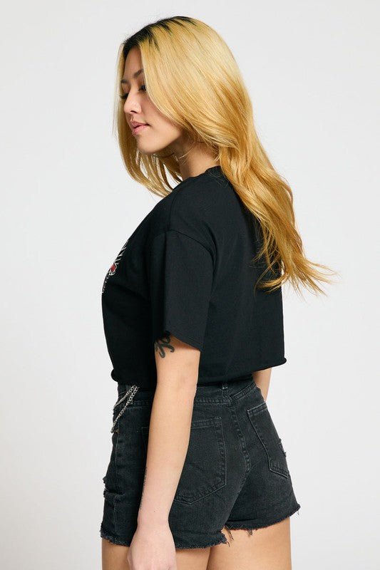 Rock it Chained Fashion Crop Top
